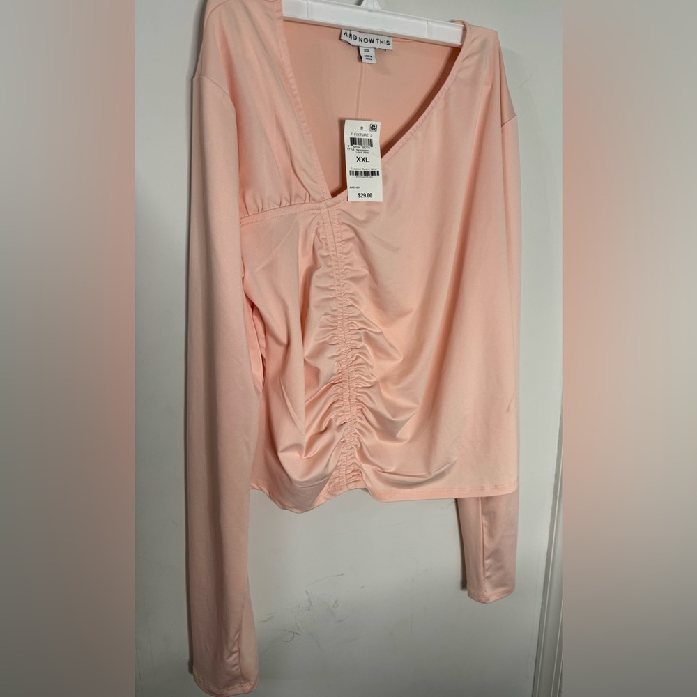AND NOW THIS XXL NWT Crop Top Light Pink